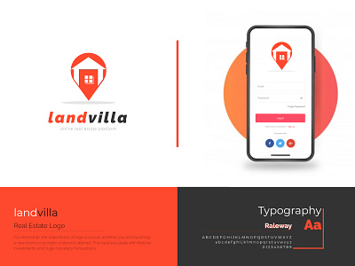 Landvilla | Real estate | Business | Company | logo | Design