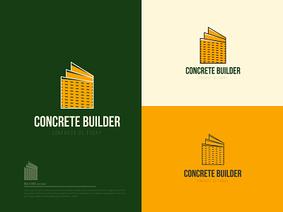 Concreate Builder | Real Estate | Property | ​House| Logo Design