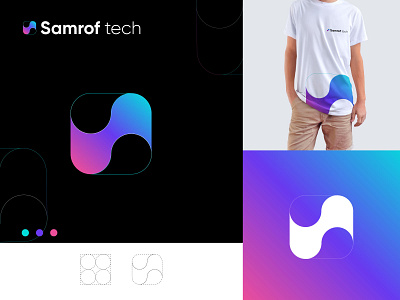 Samrof tech | S latter | technology | tech | program | software brandidentity branding design company logo custom logo design cybersecurity design digital fiverr design innovation logo logodesign minimalist logo robotics software startup startupbusiness tech technology