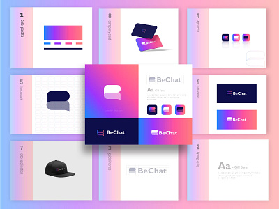 BeChat | B Latter Mark | Chat Icon | Brand Style Guides Logo