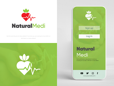 Natural healthcare Medical logo Design