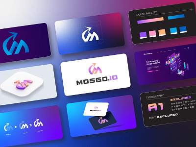 MOSGO.IO | M Latter Logo Design  | Tech | Brand Guides