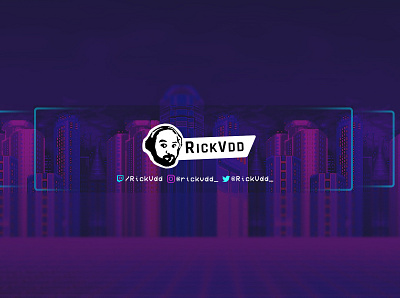 RickVDD Identidade Visual para Twitch branding design logo web