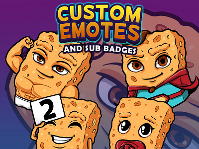 granolashadow - Twitch custom emotes cartoon character customemote customemotes emotes illustration twitch twitchemotes