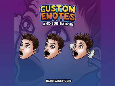 ouv474 - Twitch Sub badge cartoon character customemote customemotes emotes emotesartist gg illustration twitch twitchemotes