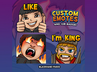 Twitch Custom emotes - klawkla cartoon character customemote customemotes design emotes illustration logo twitch twitchemotes