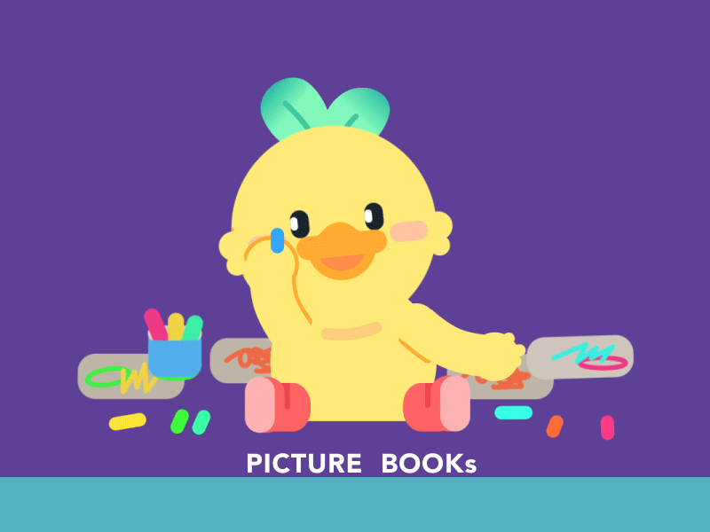 Picture Book~ 2d animation character children concept illustration motion graphics motiongraphics