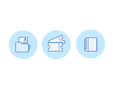 Icon set design flat icon illustration minimal