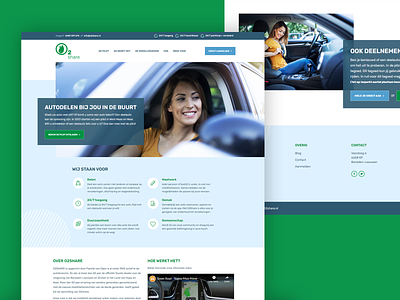 Webdesign for a mobility company design flat ui ux web website