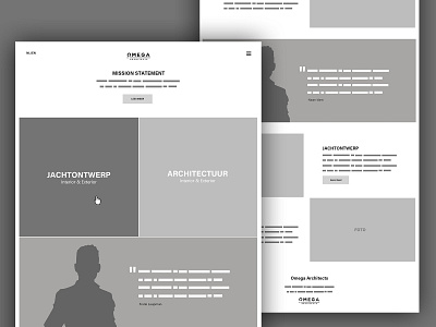 Wireframes  - architectural firm