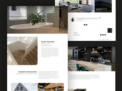 Website for an architect/interior design agency branding design ui web website