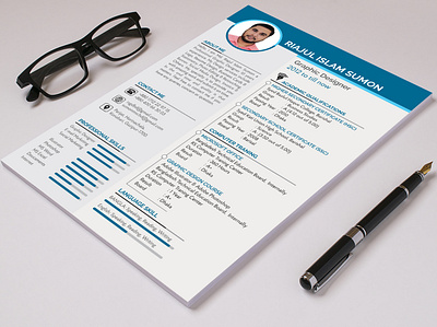 Resume Design/CV business card corporate identity curriculum vitae cv design design illustration resume resume design resume sample unique cv design