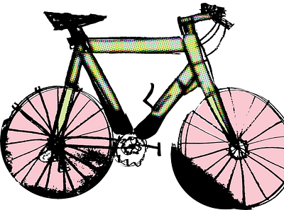 halftone bike bike