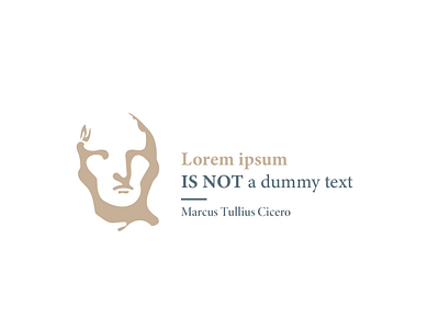 Lorem ipsum IS NOT a dummy text brand design brand identity branding branding and identity colors deepblue fun project logo logobranding text typogaphy warm tones