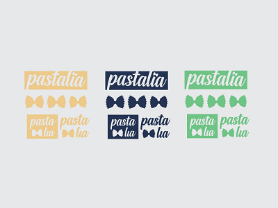 Pastalia Italian Food Trattorias italian food logo logo design logodesign logopasta logos logoset pasta pasta branding