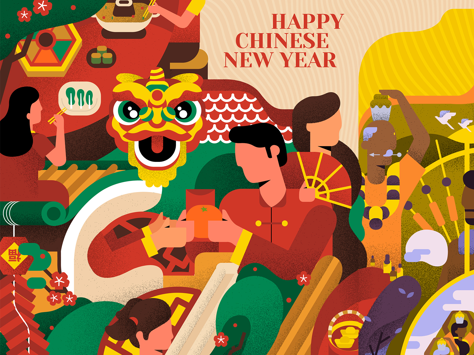 Happy Chinese New Year by Saimen lee on Dribbble