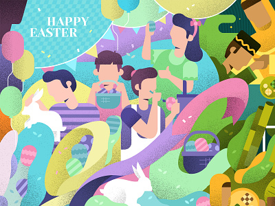 Happy Easter balloon bunnies bunny christian easter easter bunny easter egg easter eggs egg festival happyeaster malaysia malaysian party