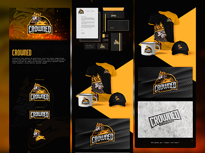Crowned e-sports - Branding concept branding design graphic design illustration logo vector