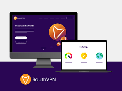 South VPN Desktop Website UI/UX Design