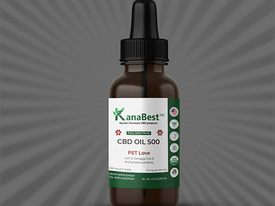 CBD OIL Label design