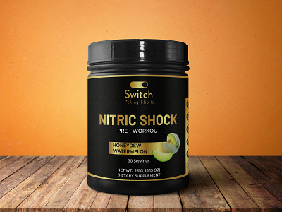 NITRIC SHOCK Pre - Workout Product Label