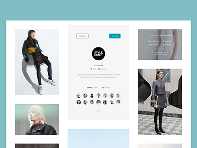 Another template thingy. blog clean design fashion flat minimal minimalism template ui user interface web