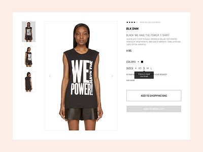 Product Detail Page design e commerce ecommerce fashion flat shop ui user interface web webshop