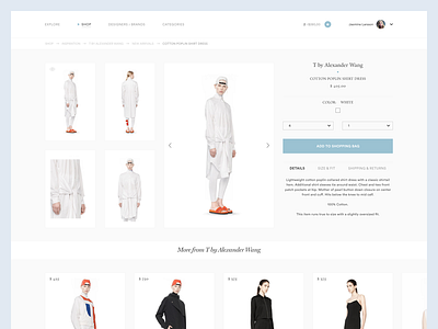 Exploring PDP. WIP design e commerce ecommerce minimal minimalism simple ui web shop webshop