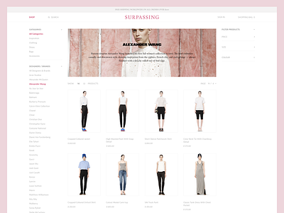 Concept design e commerce ecommerce minimal minimalism simple ui web shop webshop