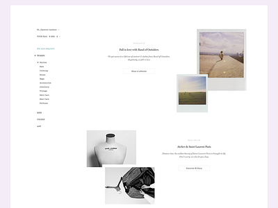 Indie minimalism online store ish thingy design e commerce ecommerce minimal minimalism simple ui web shop webshop