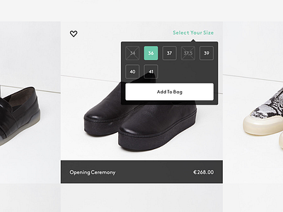 Bzb Select Size design dropdown e commerce ecommerce landing page minimal minimalism simple ui web shop webshop