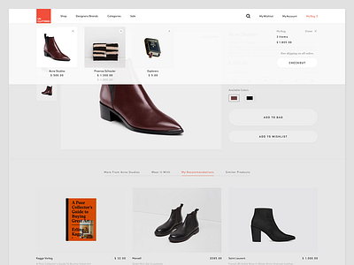 My Bag Dropdown Thingy design e commerce ecommerce minimal minimalism simple ui web shop webshop