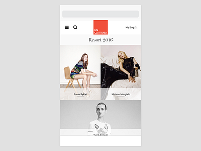 Un Cluttered / iPhone 5s WIP design e commerce ecommerce fashion fashion shop minimal minimalism simple ui web shop webshop