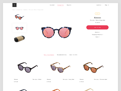 Minimal product page design e commerce ecommerce fashion fashion shop minimal minimalism product page shop shopping ui user interface