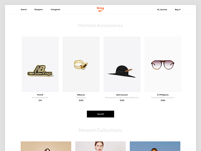 Exploratory clean commerce design e commerce ecommerce fashion shop shopping simple user interface web