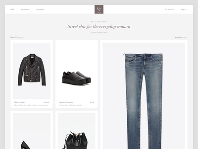 Shoppable edit curation. Exploratory