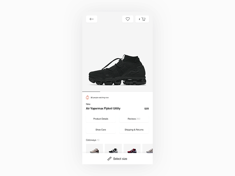 Product Page Exploration - Mobile