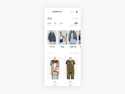 WIP - Exploring Designers Page clean commerce design e commerce ecommerce fashion minimal minimalism mobile responsive shop simple ui ux web shop webshop