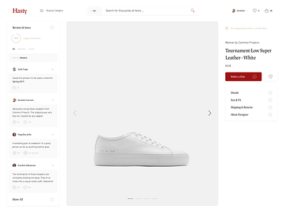 Product Page—Exploration commerce design e commerce ecommerce fashion luxury luxury fashion minimal minimalism product page shoes shop simple ui uiux user interface ux web web shop webshop