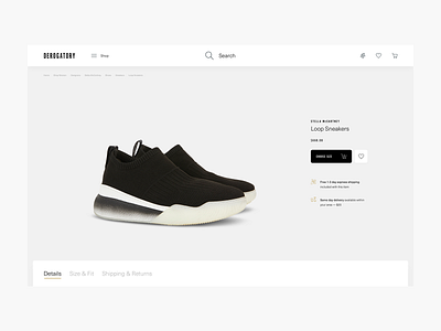 Derogatory - Product Page Exploration clean commerce design e commerce ecommerce minimal minimalism shopping ui