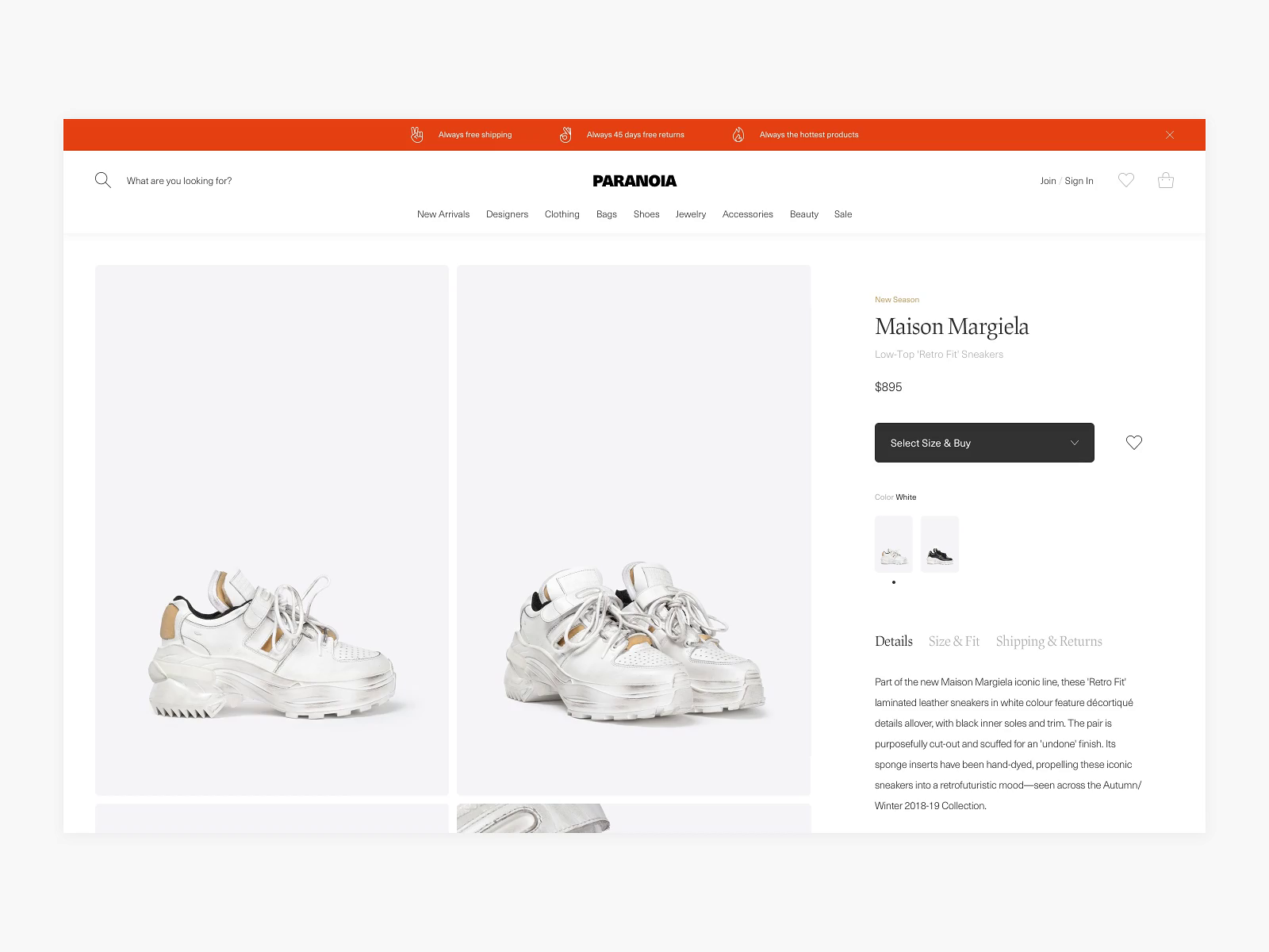 Product Page Exploration by Jake Sunshine on Dribbble