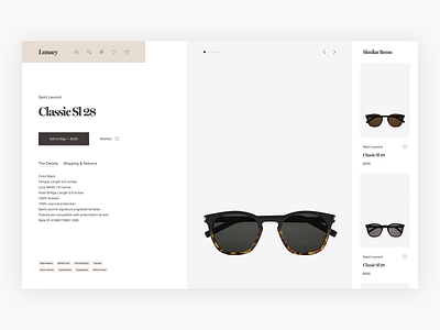 Lunacy Product Page Exploration - E-commerce