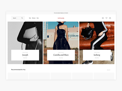 Search Exploration - E-commerce clean design e commerce ecommerce fashion luxury luxury fashion minimal minimalism search search bar search results shop shopping ui uidesign uiux ux uxdesign webshop