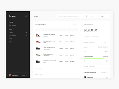 Schvuu Sneaker Marketplace Exploration - E-commerce application commerce dashboard design e commerce ecommerce fashion marketplace minimal minimalism sell app seller shop shopping sneaker sneaker marketplace ui ui ux ux