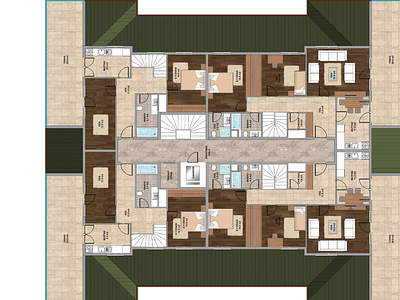 2D Photoshop Texture Floorplan