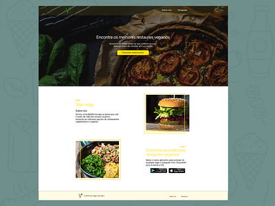 Layout Site Desktop Vegg design ui ux vegan veggie web