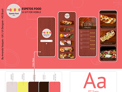 ESPETOS FOOD - Project for mobile UX/UI Design Adobe XD design mobile ui ui design ux