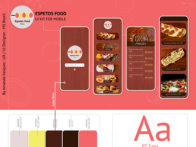 ESPETOS FOOD - Project for mobile UX/UI Design Adobe XD