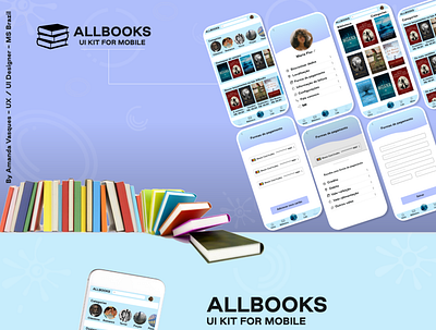 ALLBOOKS - Project For Mobile books app design ui ui design ux ux design webdesign