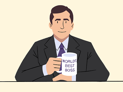 Your Boss. 2d art art boss character character design design direcor head illustration man office procreate